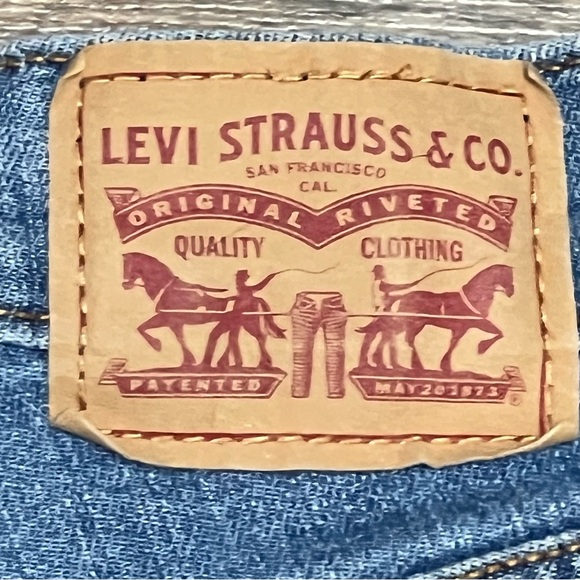 Levi’s High Rise Wedgie Short Size 24 Button Fly Cuffed Stretch - Picture 6 of 16